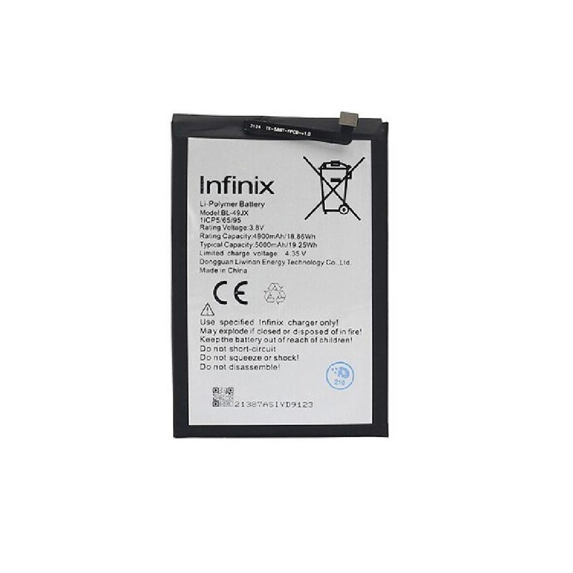  Infinix S5 ile Uyumlu İthal Pil BL39LX