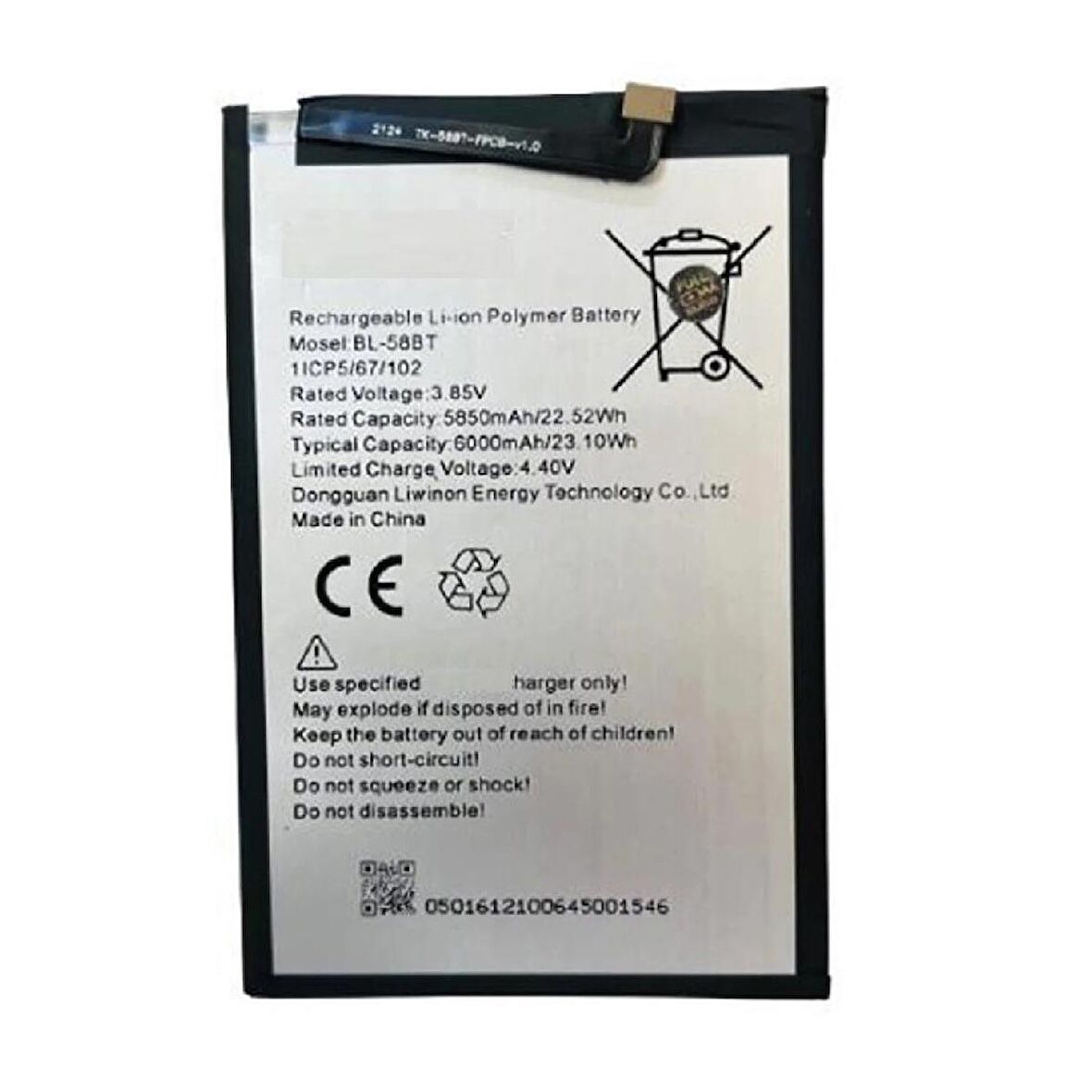  Tecno Spark 6 ile Uyumlu İthal Pil BL49HT