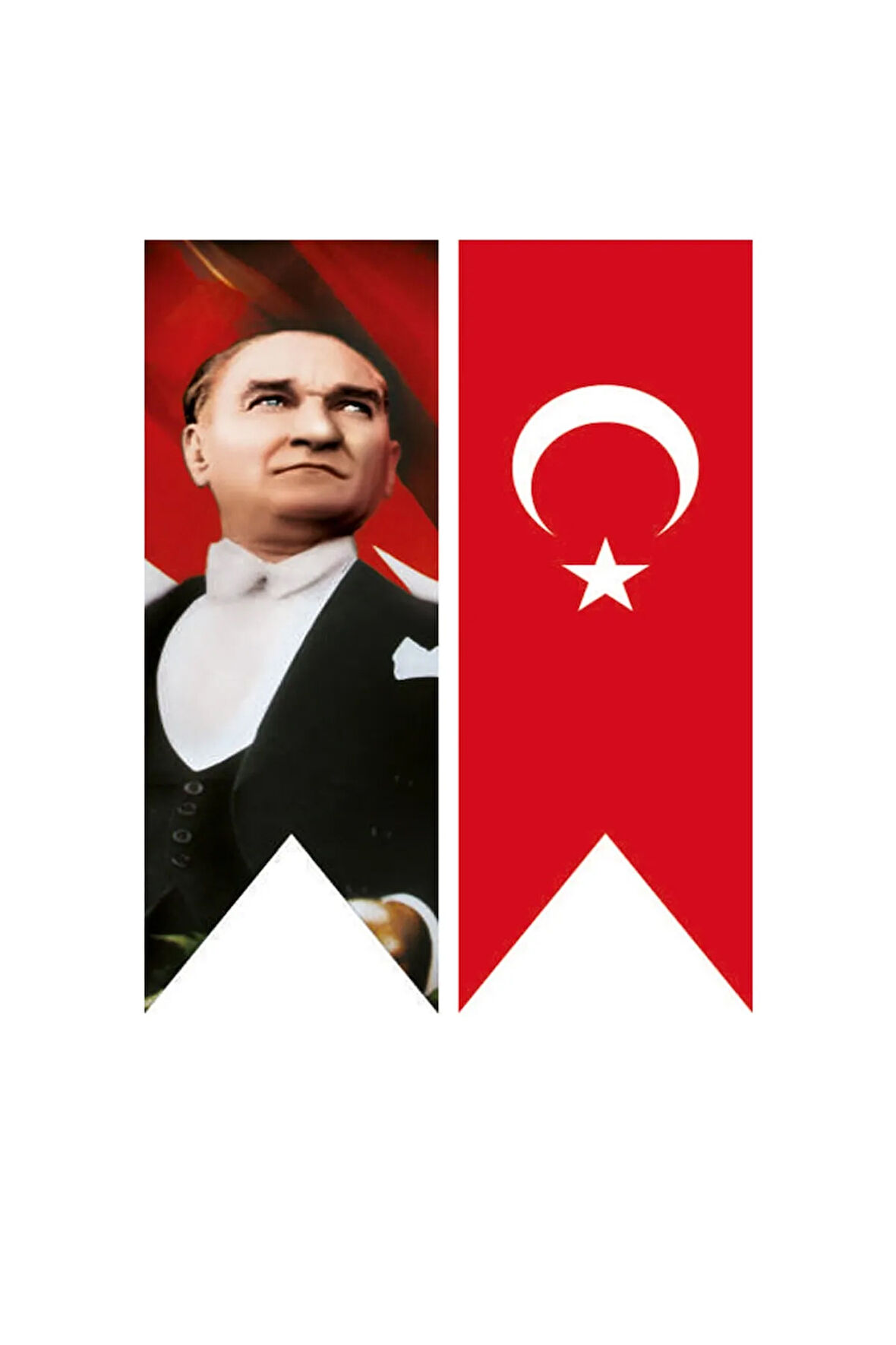 Kırlangıç Ikili Set 50x200cm Atatürk Ve Türk Bayrağı