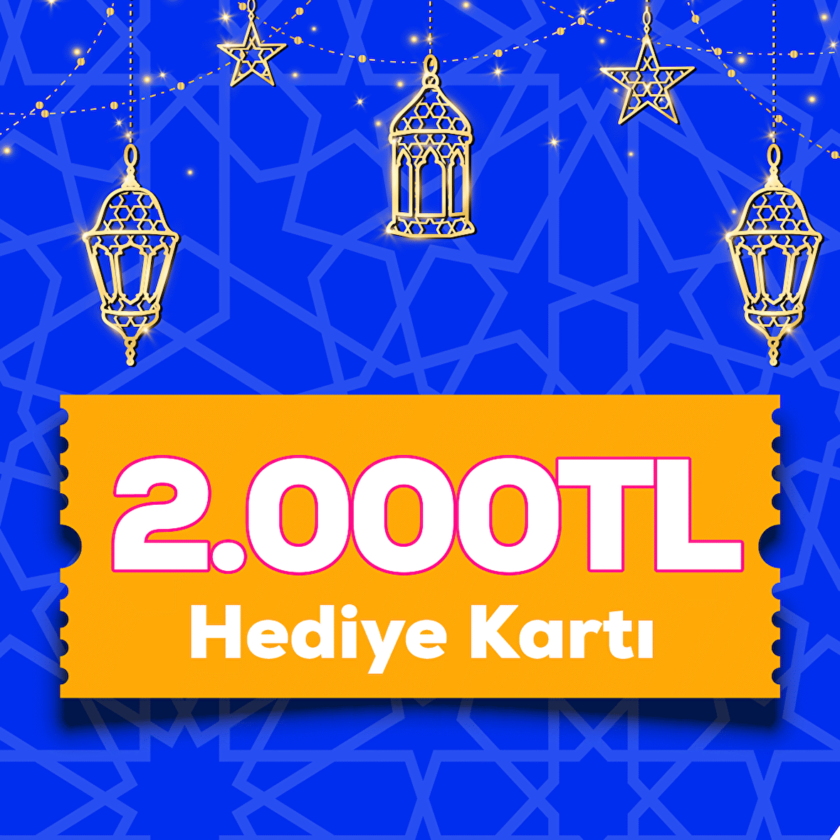 Pazarama Hediye Çeki 2000 TL