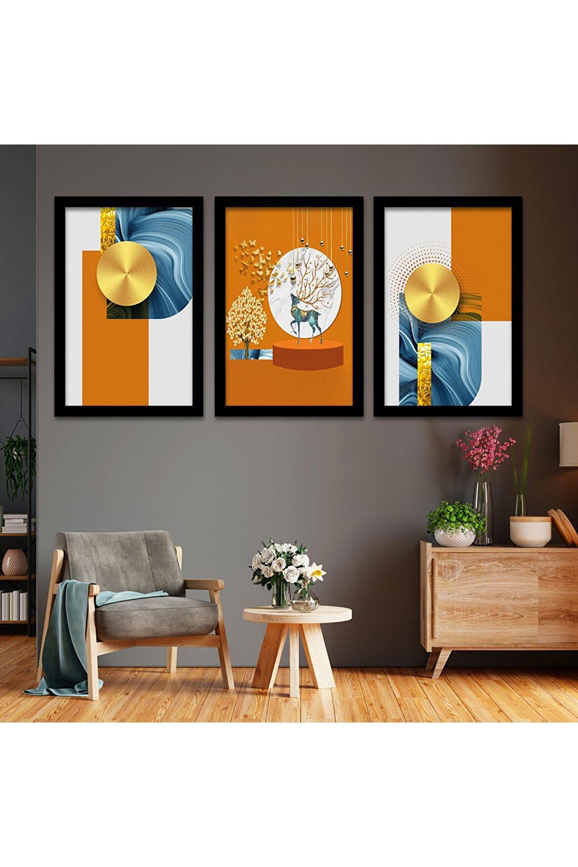 Elif Vav Dini Mdf Tablo Ve Saat Kombin