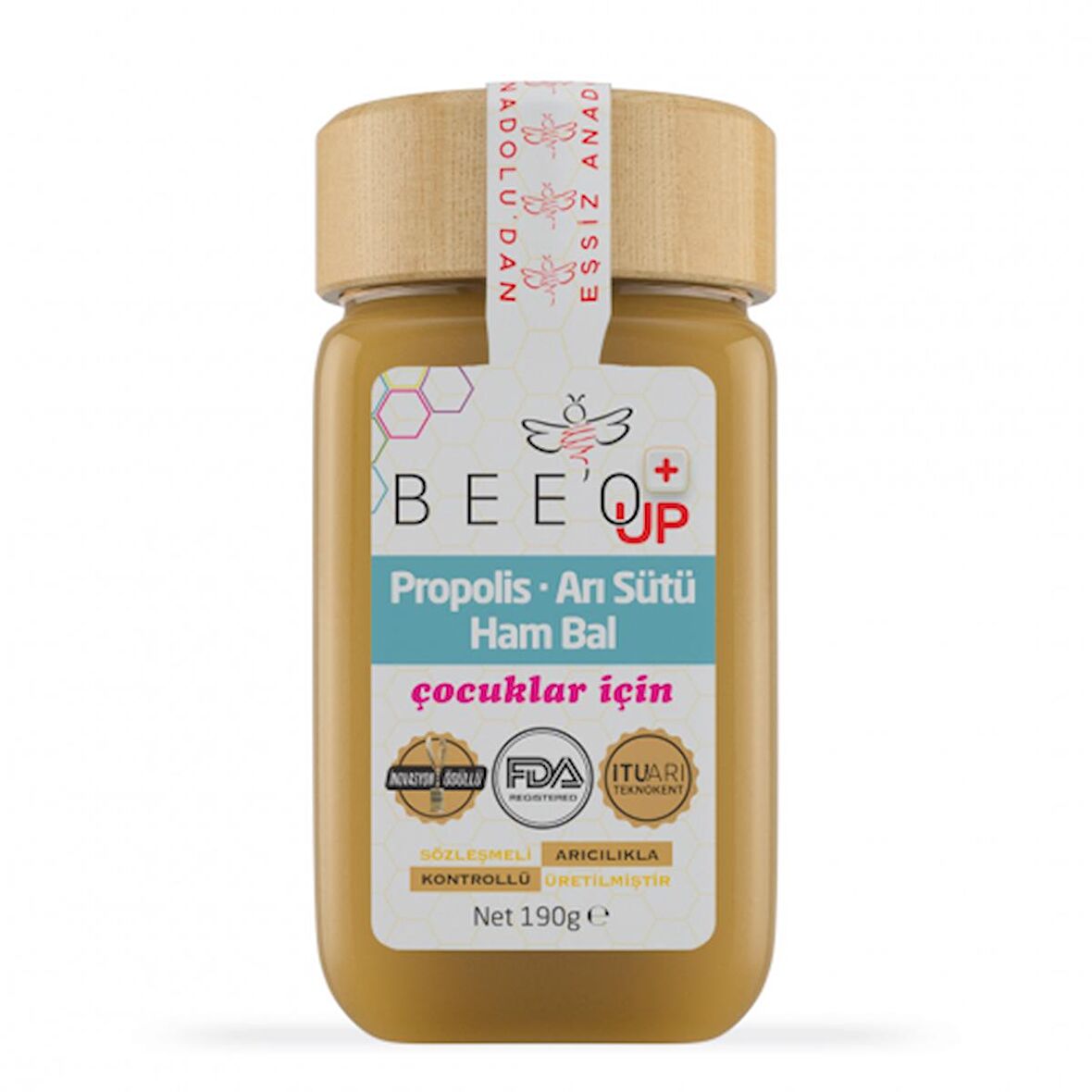 Bee`o Up Propolis + Arı Sütü + Ham Bal Çocuklar İçin 190 gr