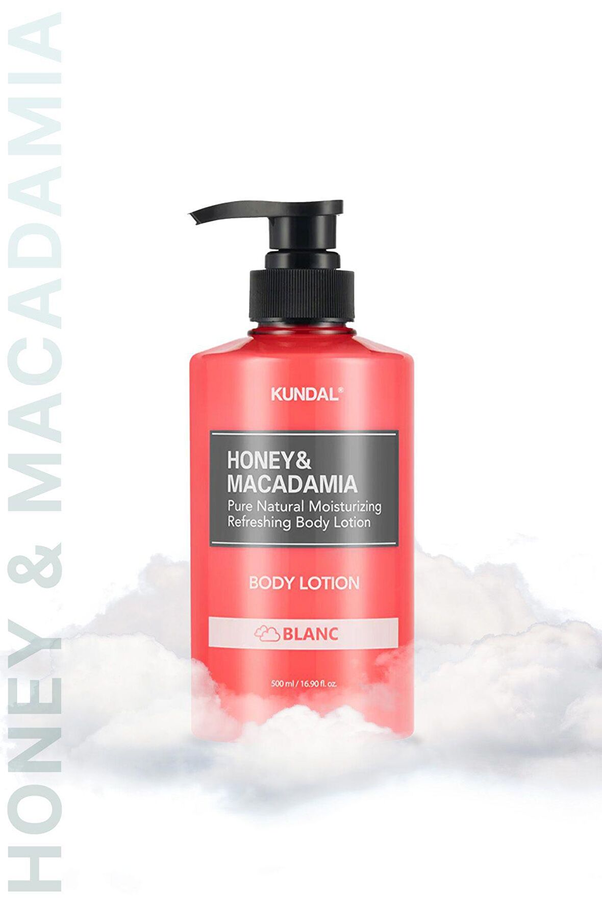 Nemlendirici ve Besleyici Vücut Losyonu Kundal Honey & Macadamia Pure Body Lotion 500ml (Blanc)