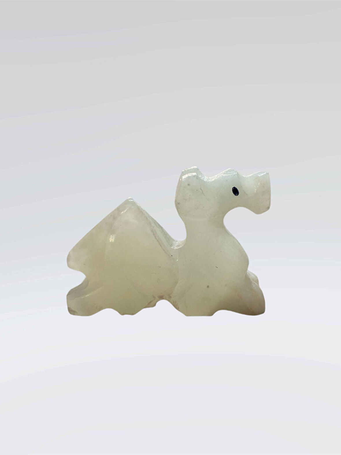 Doğal Oniks Deve Biblo | Sabır, Bereket ve Dayanıklılığın Sembolü | El Oyması Dekoratif Taş Figür (5,5 cm x 3,5 cm)
