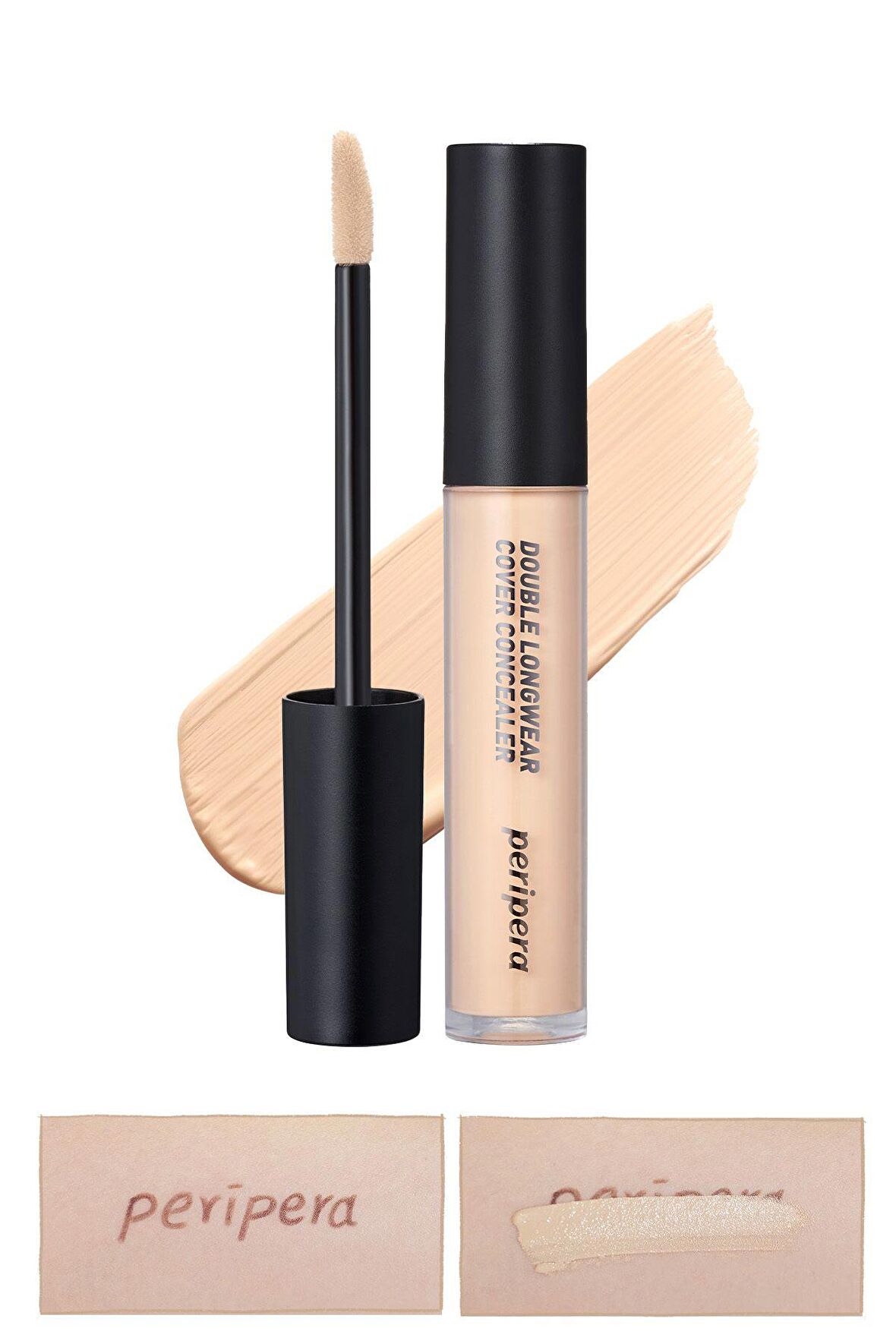 Güçlü Kapatma, Kalıcılık Sunan Concealer Peripera Double Longwear Cover Concealer(02 Natural Beige)