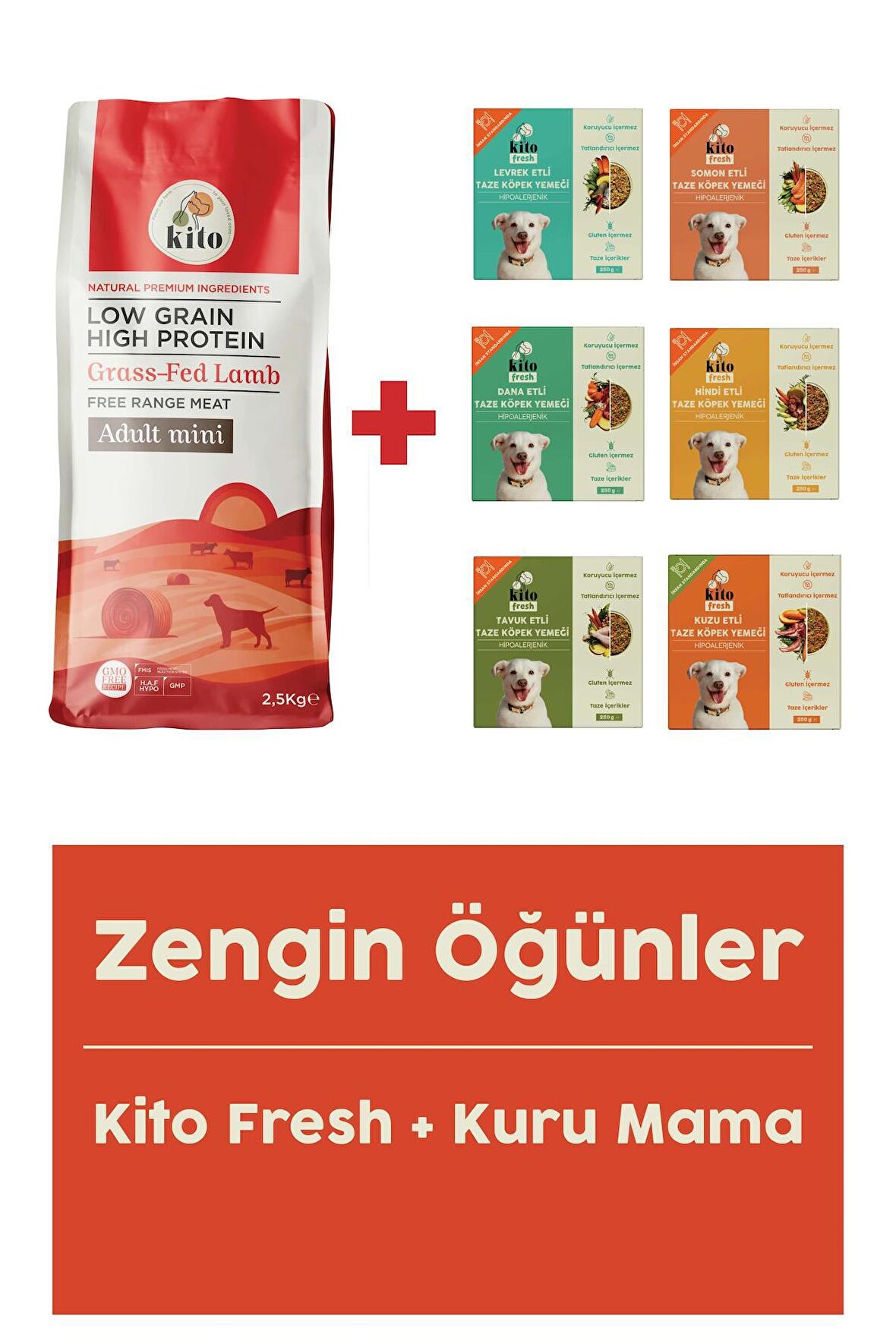 Yetişkin Mini Irk Köpek Maması 2.5 Kg + Fresh Tanışma Paketi