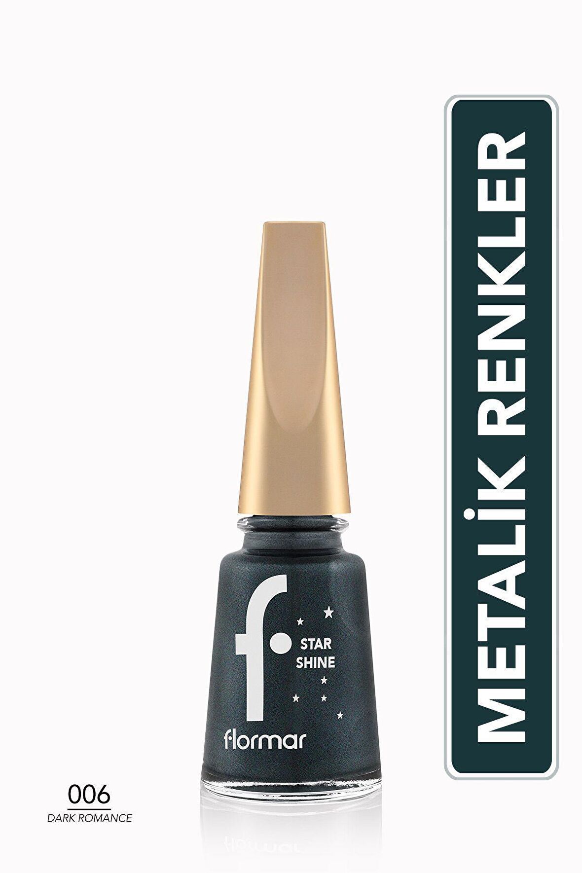 Flormar Metalik Parlak Oje - Star Shine Nail Enamel - 006 Dark Romance-8690604564163