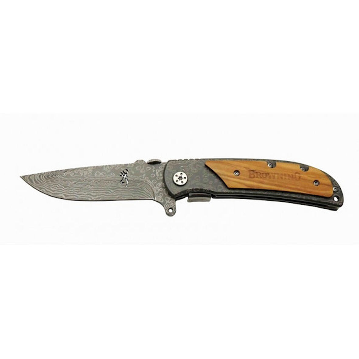 Browning Kapanabilir Ahşap Saplı Çakı 338B DMS 21,5 CM