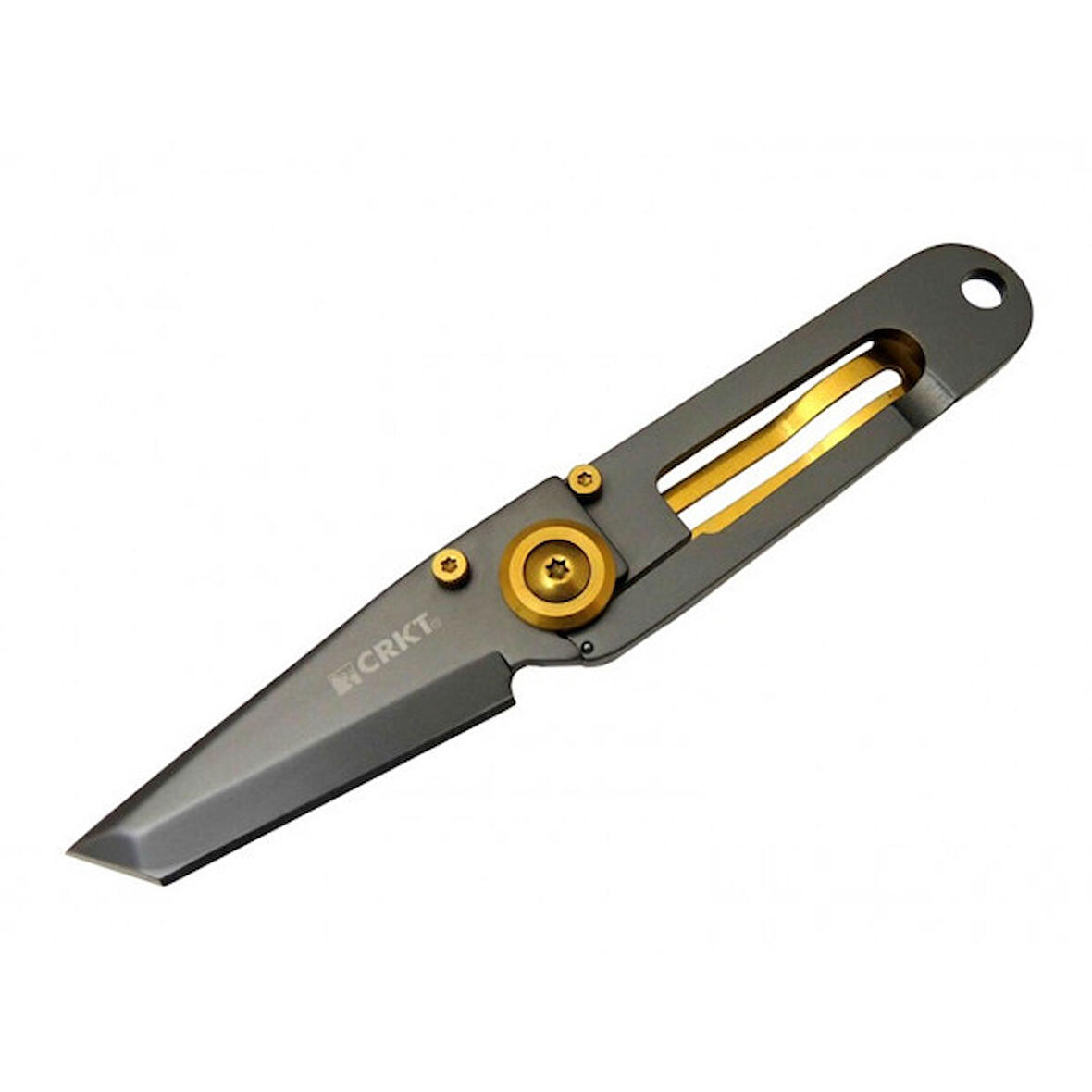 Crkt Gold Detaylı Mini Polat Çakı 5500TG 14 CM