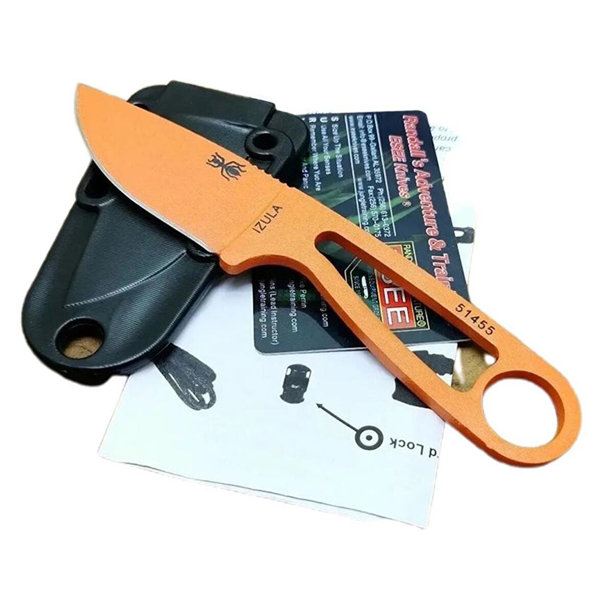 Spyderco Marka Sert Kılıflı Avcı Bıçağıı