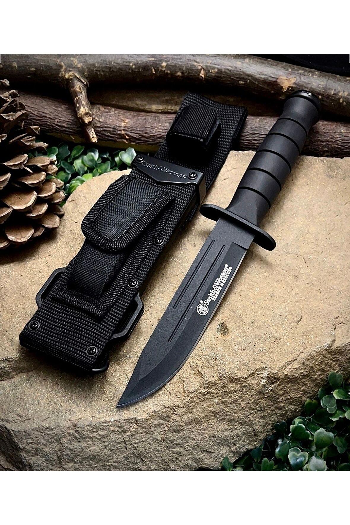 Paslanmaz Çelik 29Cm Kamp Outdoor Sert Kılıflı