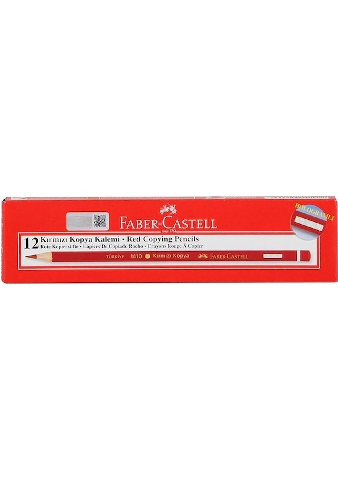 Faber Castell Kırmızı Kopya Kalemi 12 Adet 1410