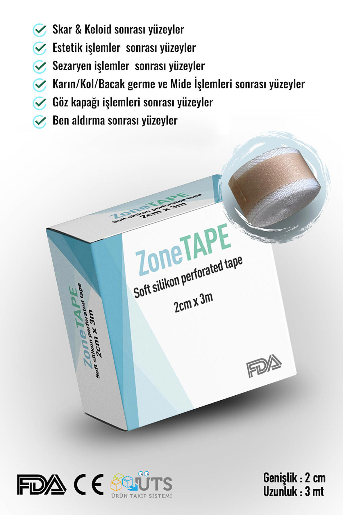 ZoneTAPE Soft silicone perforated tape