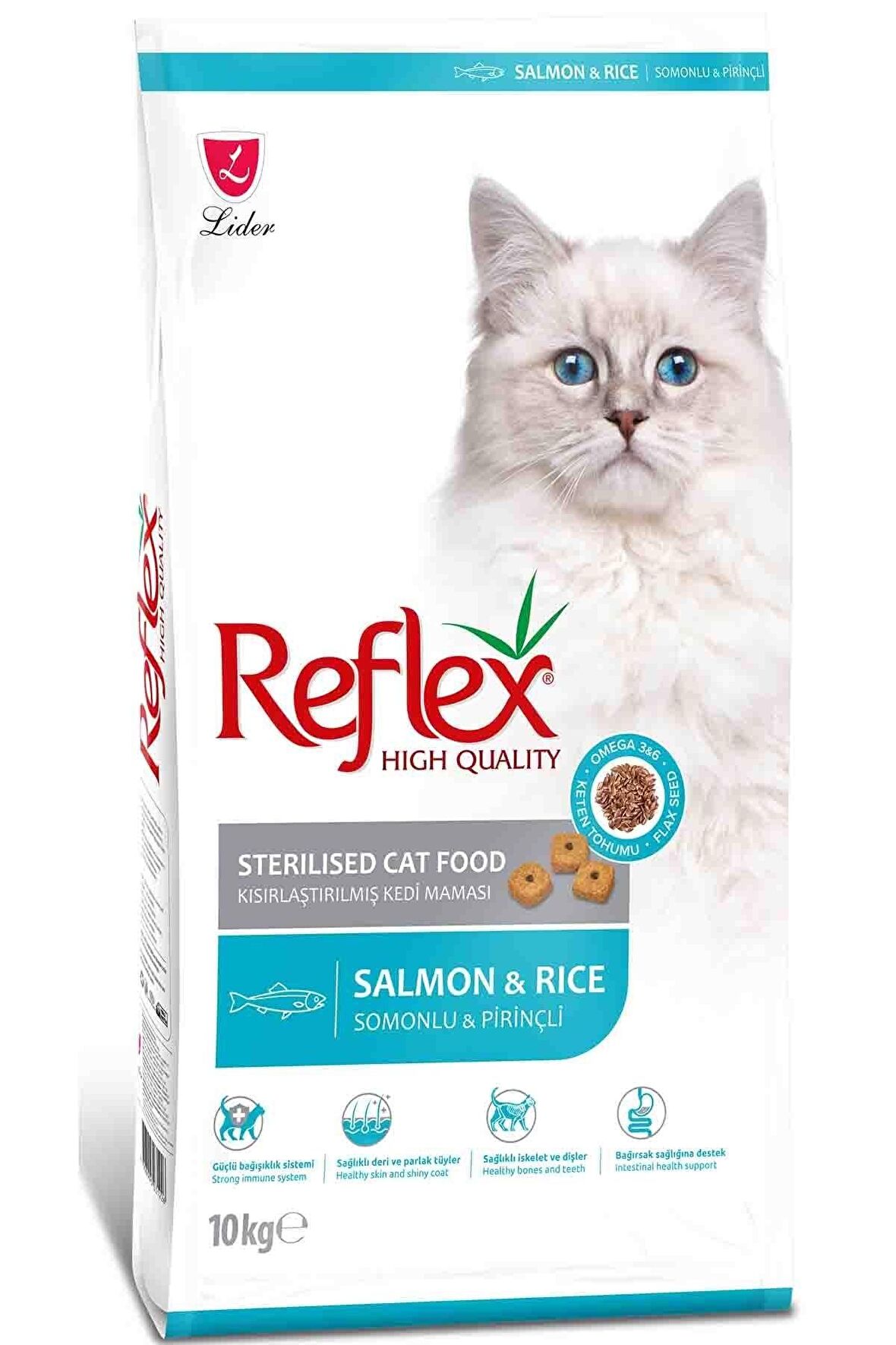 Sterilsed Somonlu Kısırlaştırılmış Yetişkin Kedi Maması 10 Kg Salmon Rice Cat Food