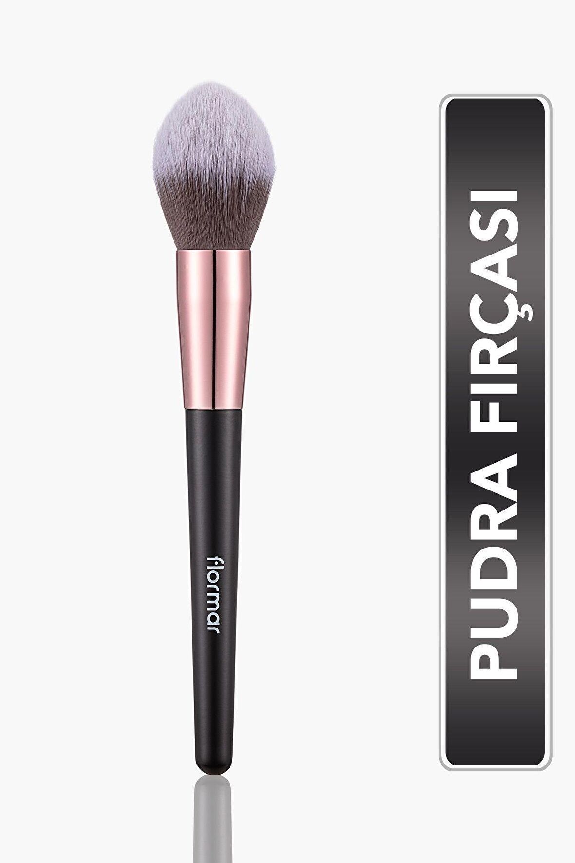 Flormar Pudra Fırçası Allık Fırçası Çok Amaçlı Makyaj Fırçası Konik Uçlu Silindir Powder Brush