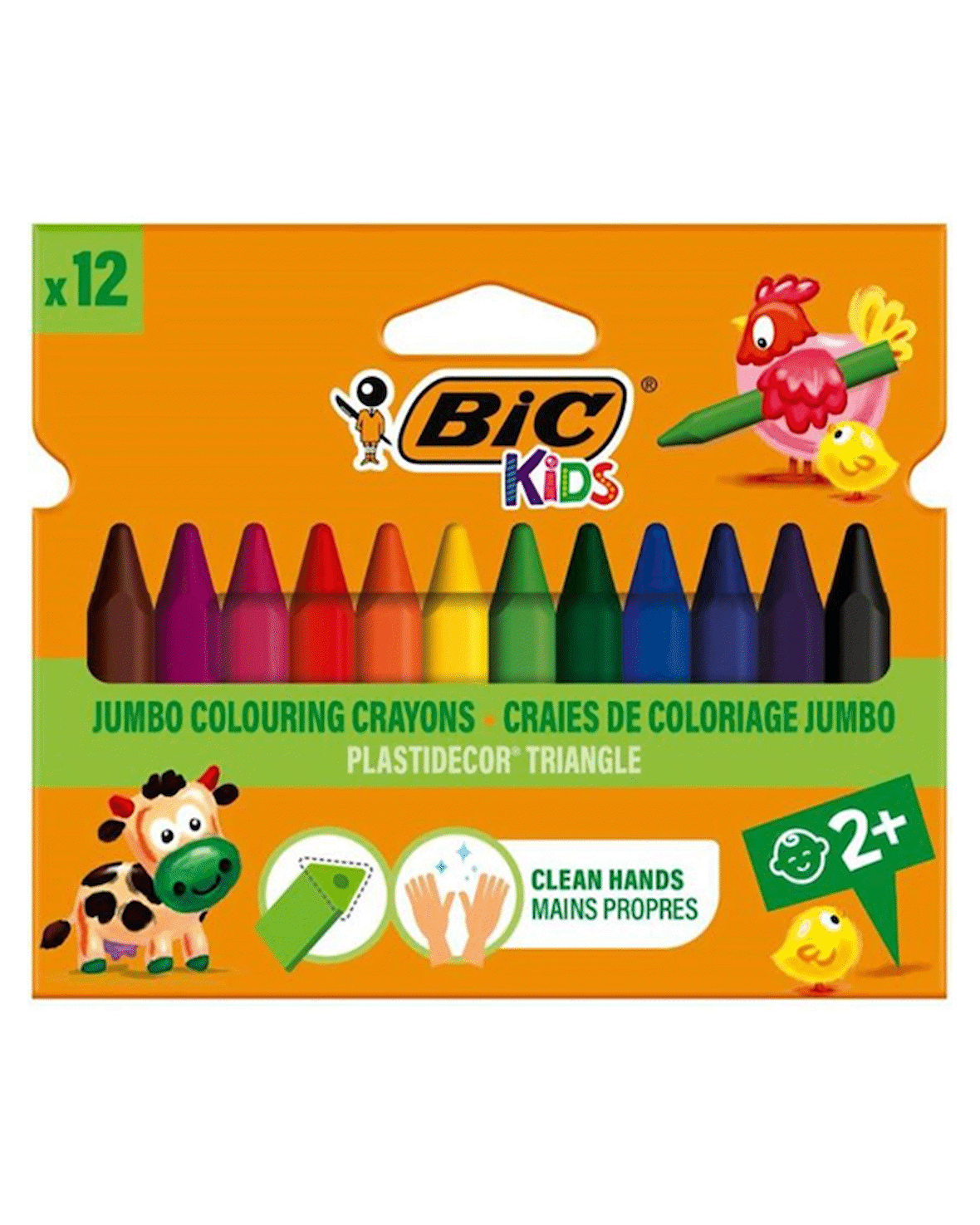 Bic Silinebilir Üçgen 12 li Kutu Pastel Boya