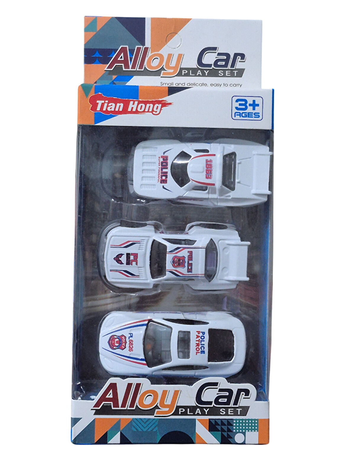 3'lü Metal Araba Seti (İtfaiye, Polis, İnşaat)