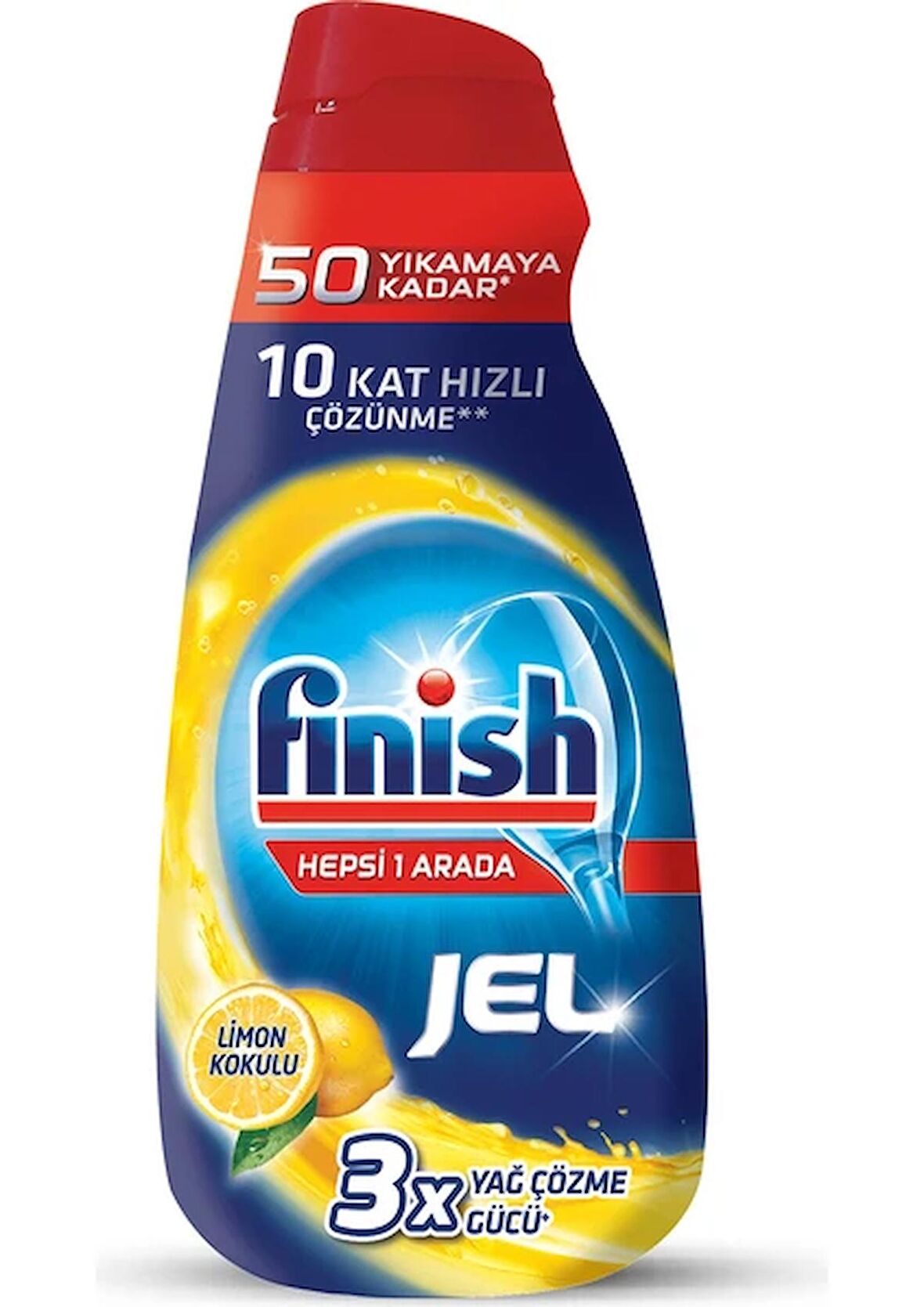 Finish Hepsi Bir Arada Limon Kokulu Jel Bulaşık Makinesi Deterjanı 1000 ml 