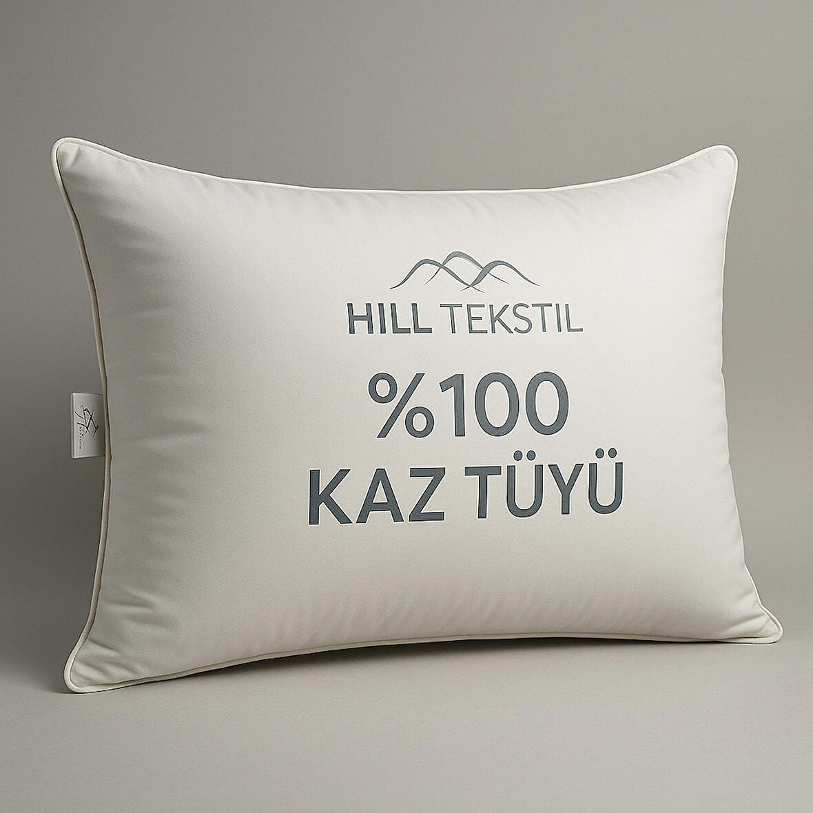 HILL TEKSTİL50X70 ELIZZA KAZ TÜYÜ YASTIK - BİYELİ