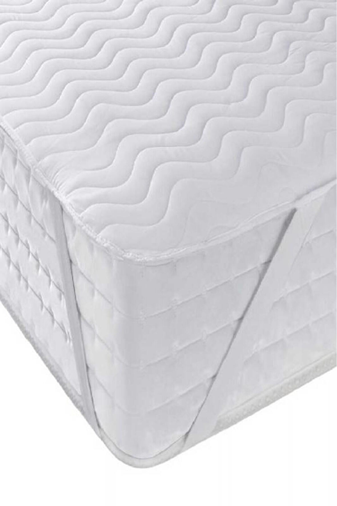 Bebesi Yatak Koruyucu Kapitoneli 100x200 Cm Tek Kişilik Çarşaf Köşe Lastikli