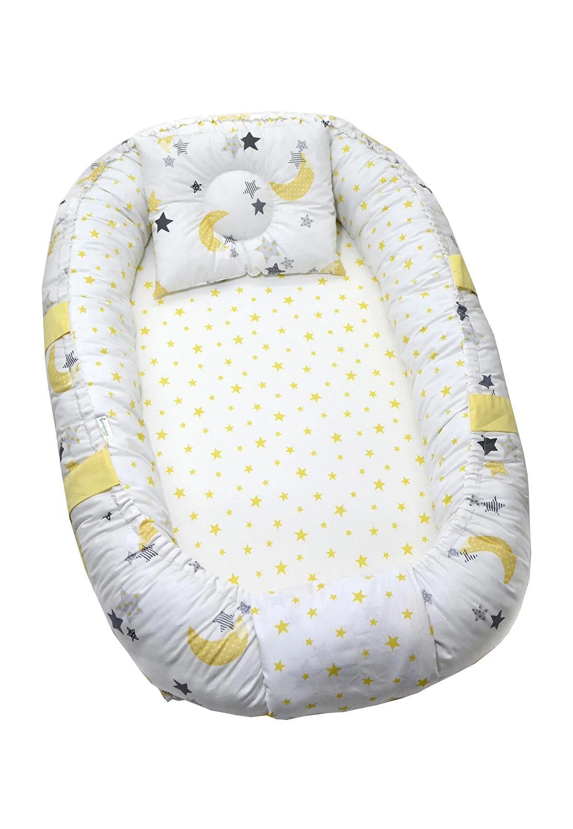 Berababy Deluxe Babynest Sarı Ay Model Bebek Yuvası