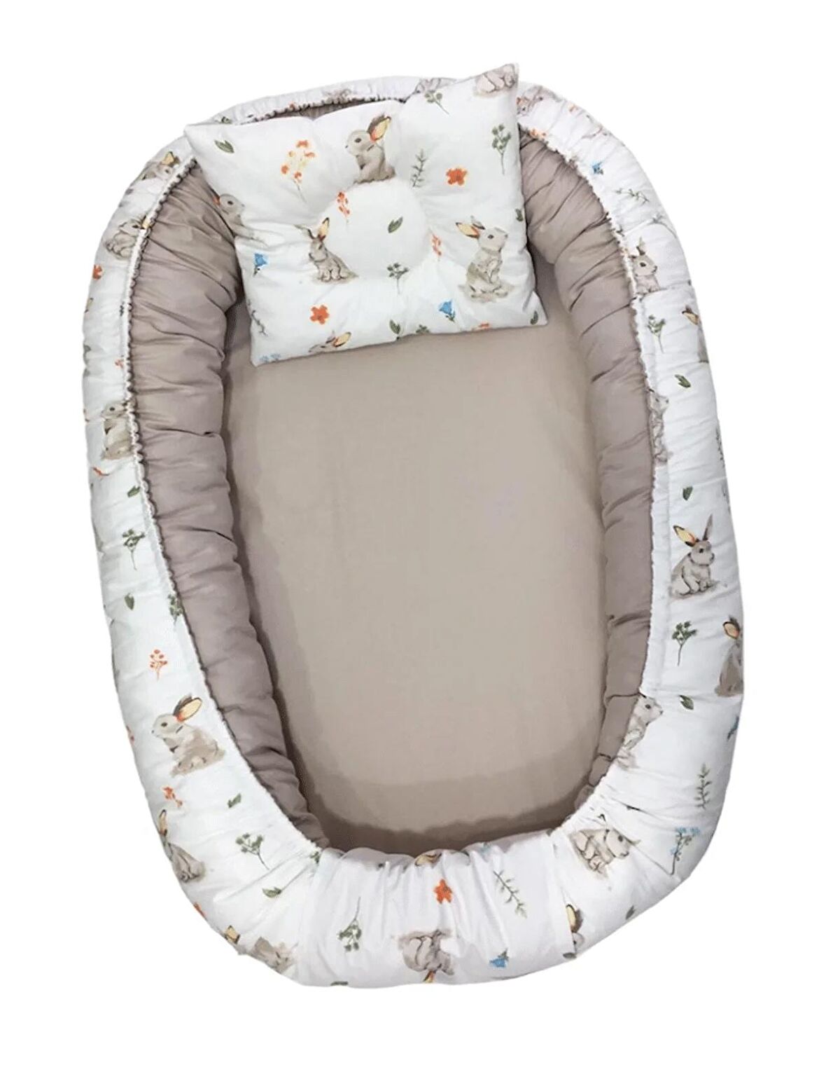 Berababy Rabbit Model Kılıflı ve Fermuarlı Babynest Bebek Yuvası