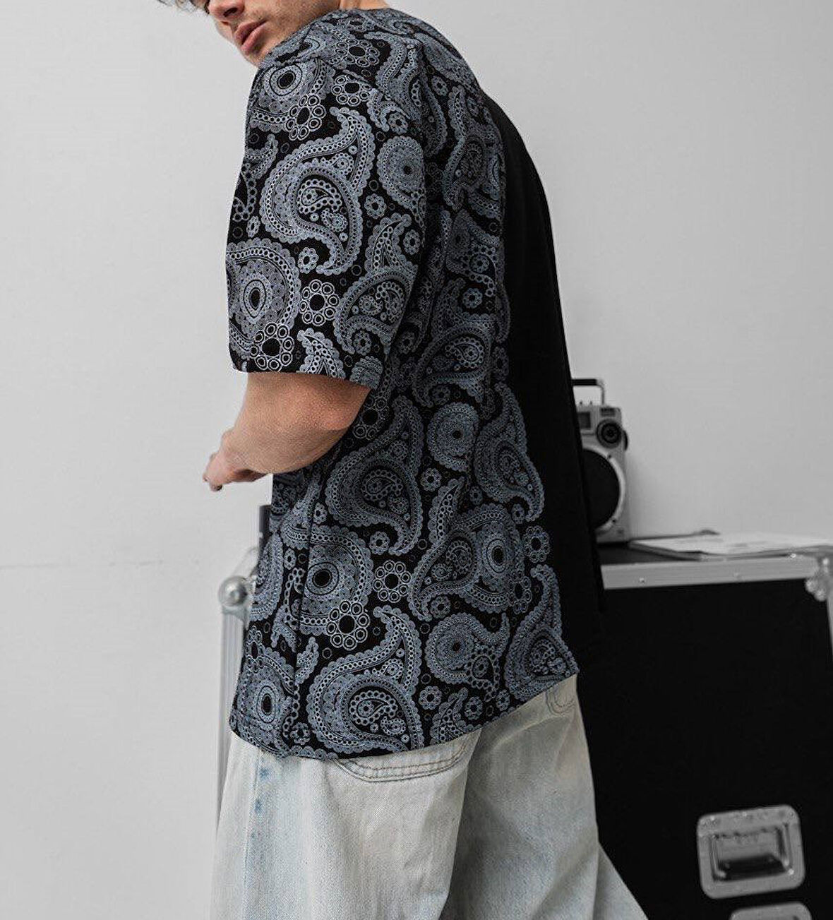 LAKOS KUMAŞ LİKRALI OVERSIZE TİŞÖRT - %100 KOMPAKT PENYE T-SHIRT