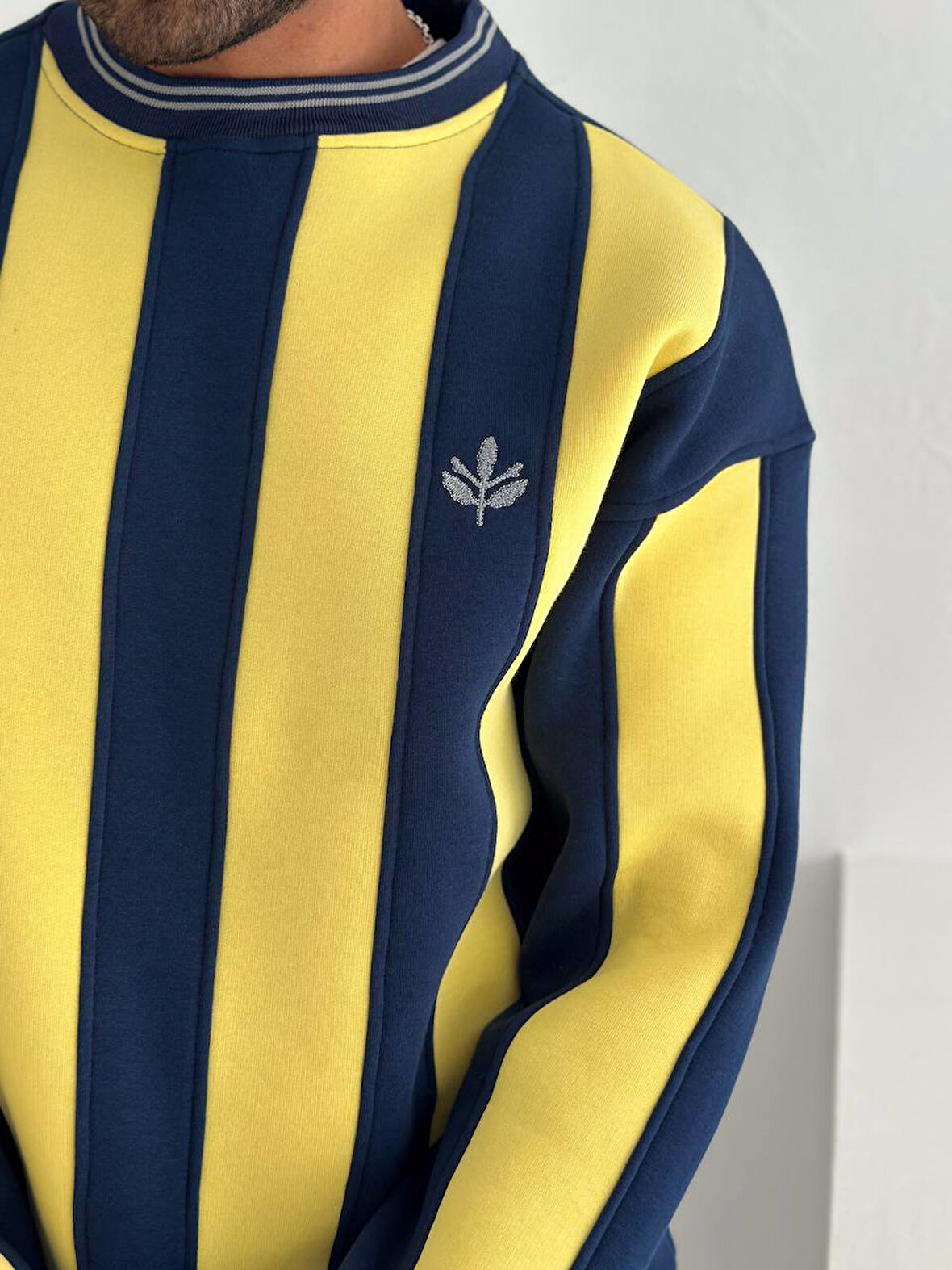 %100 PAMUKLU PENYE ŞARDONLU SWEAT - SARI KIRMIZI - SARI LACİVERT - ASLAN - KANARYA