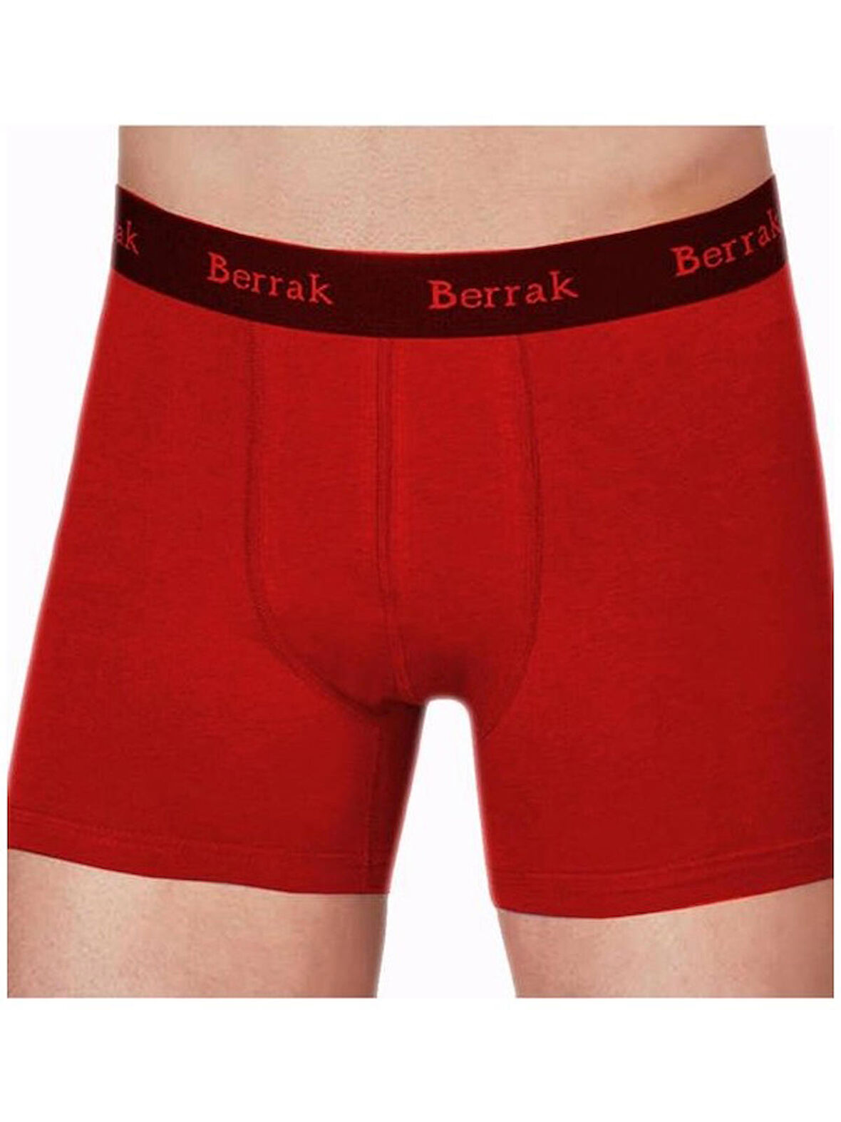 Berrak 6 Adet Kırmızı Renk Modal Boxer