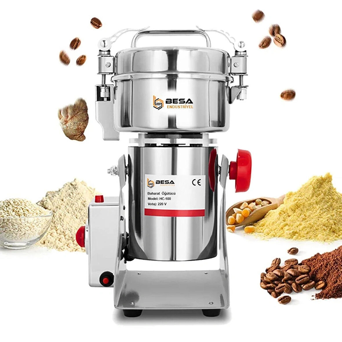 Besa 1000 Gr Sert Tohum ve Baharat Öğütücü