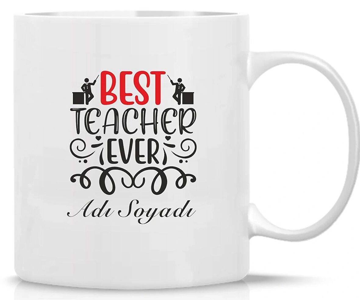 En İyi Öğretmen Kişiye Özel Baskılı Kupa Best Teacher