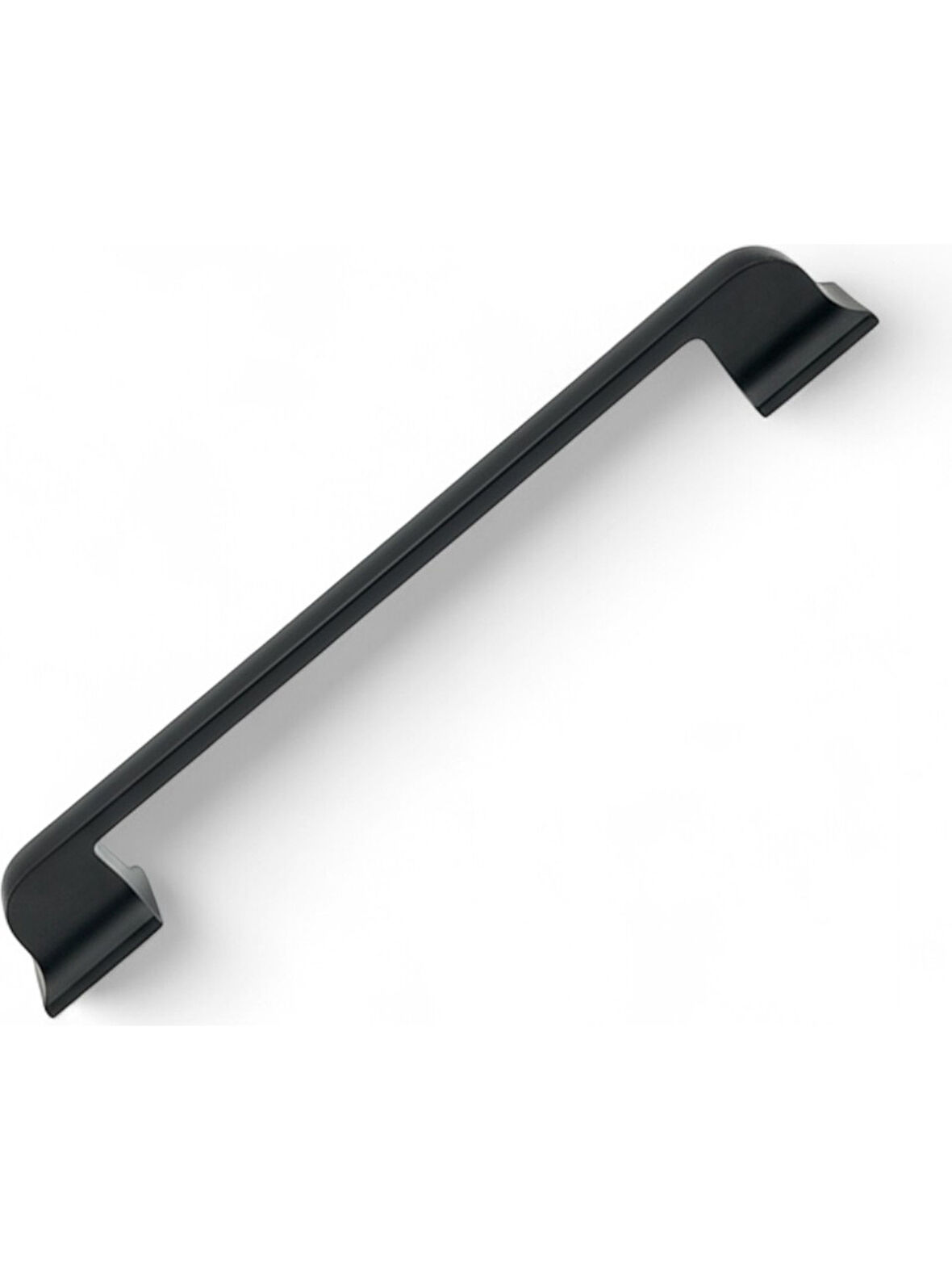 Beta Düz Antrasit Alüminyum Metal Lüks Modern Mobilya Çekmece Mutfak Dolabı Kulpu 160mm-192mm