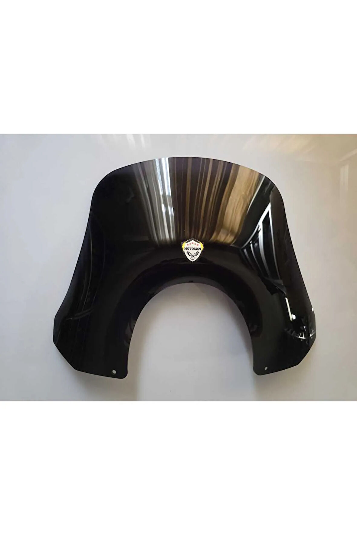 MOTOCAM Piaggio Beverly 500 Siperlik Ön Cam 2001-2007 Model 35cm Siyah Renkli 4mm