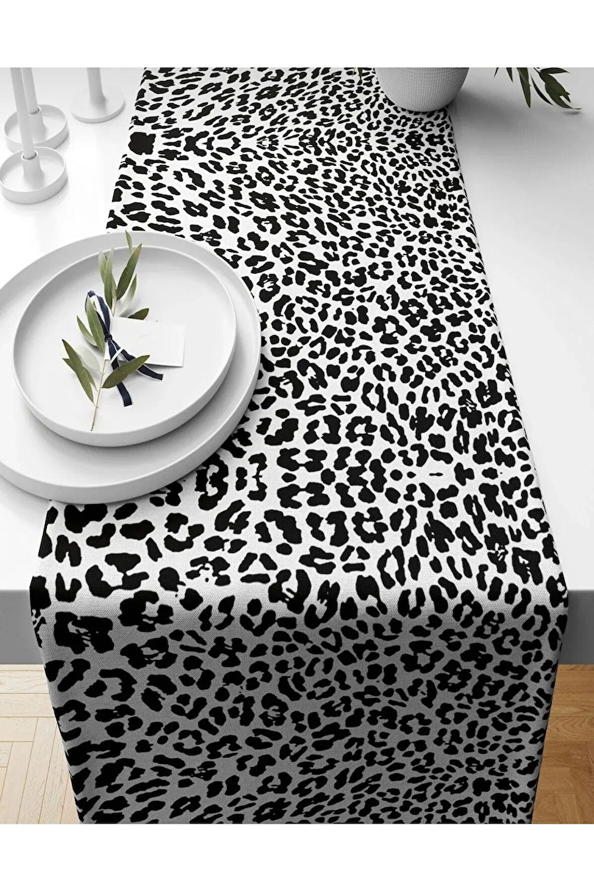 Leopar Desenli Runner 40 X 140