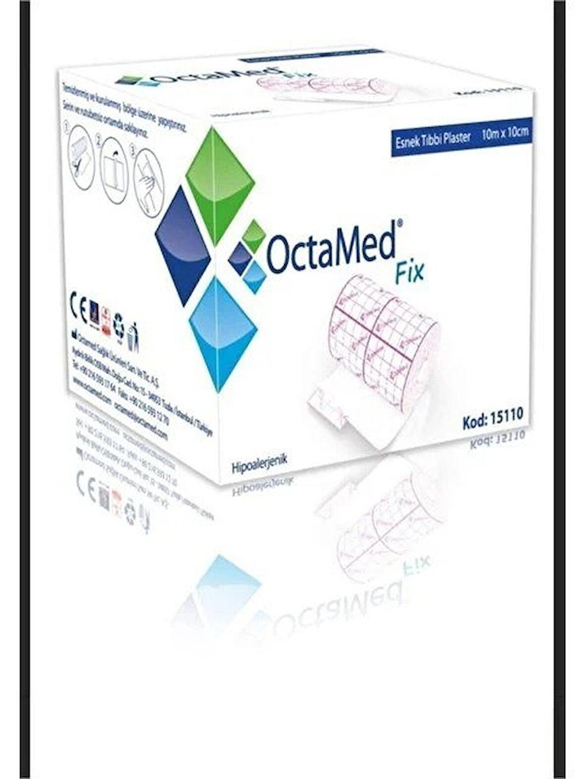 OCTAMED ESNEK TIBBİ PLASTER 10MX10CM 5 ADET