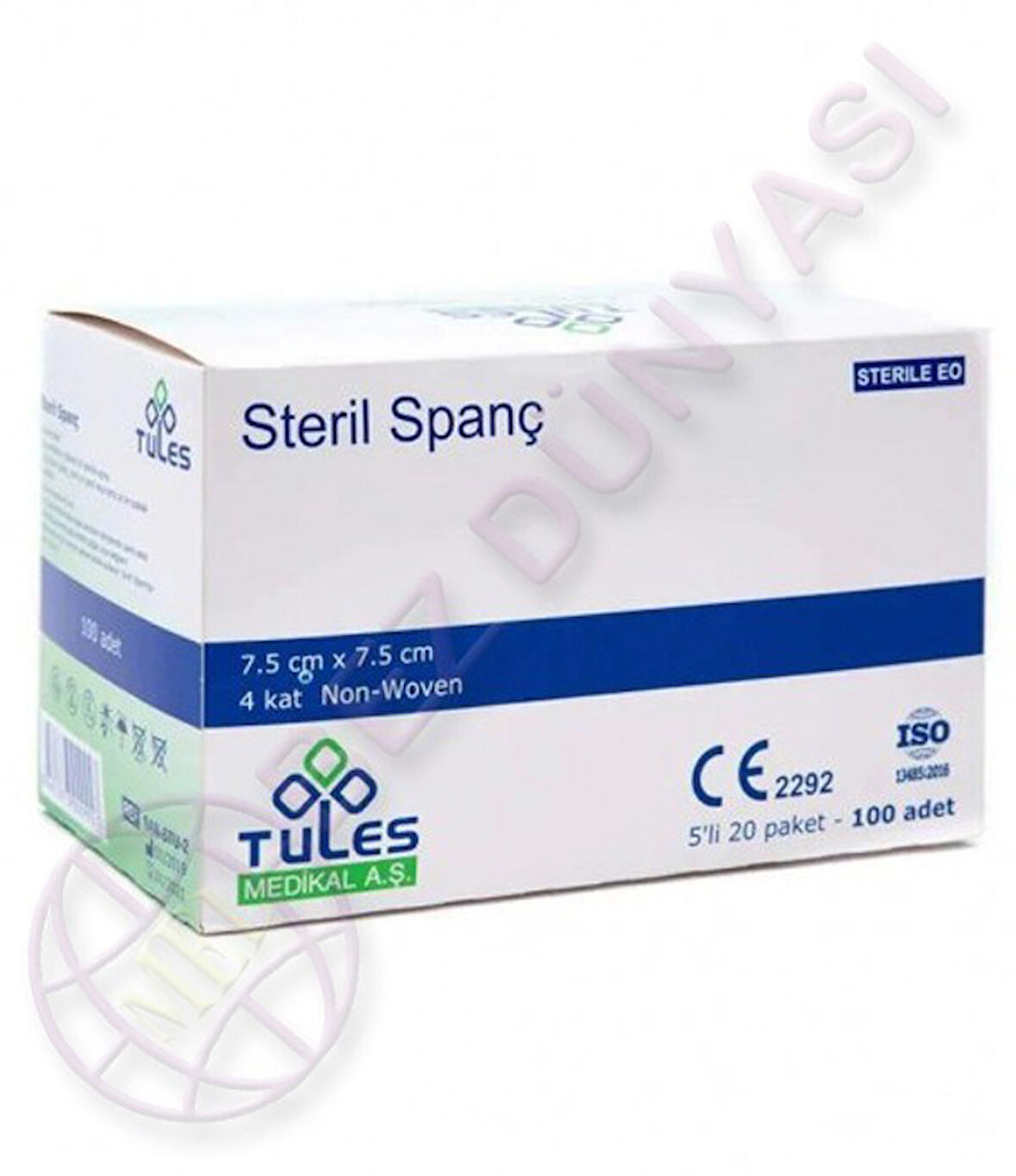 TULES SPANC 7,5*7,50 100*3 PAKET