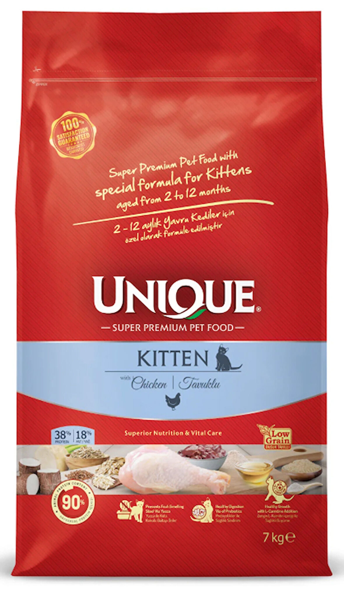 Unique Yavru Kedi Maması Tavuklu 7 kg