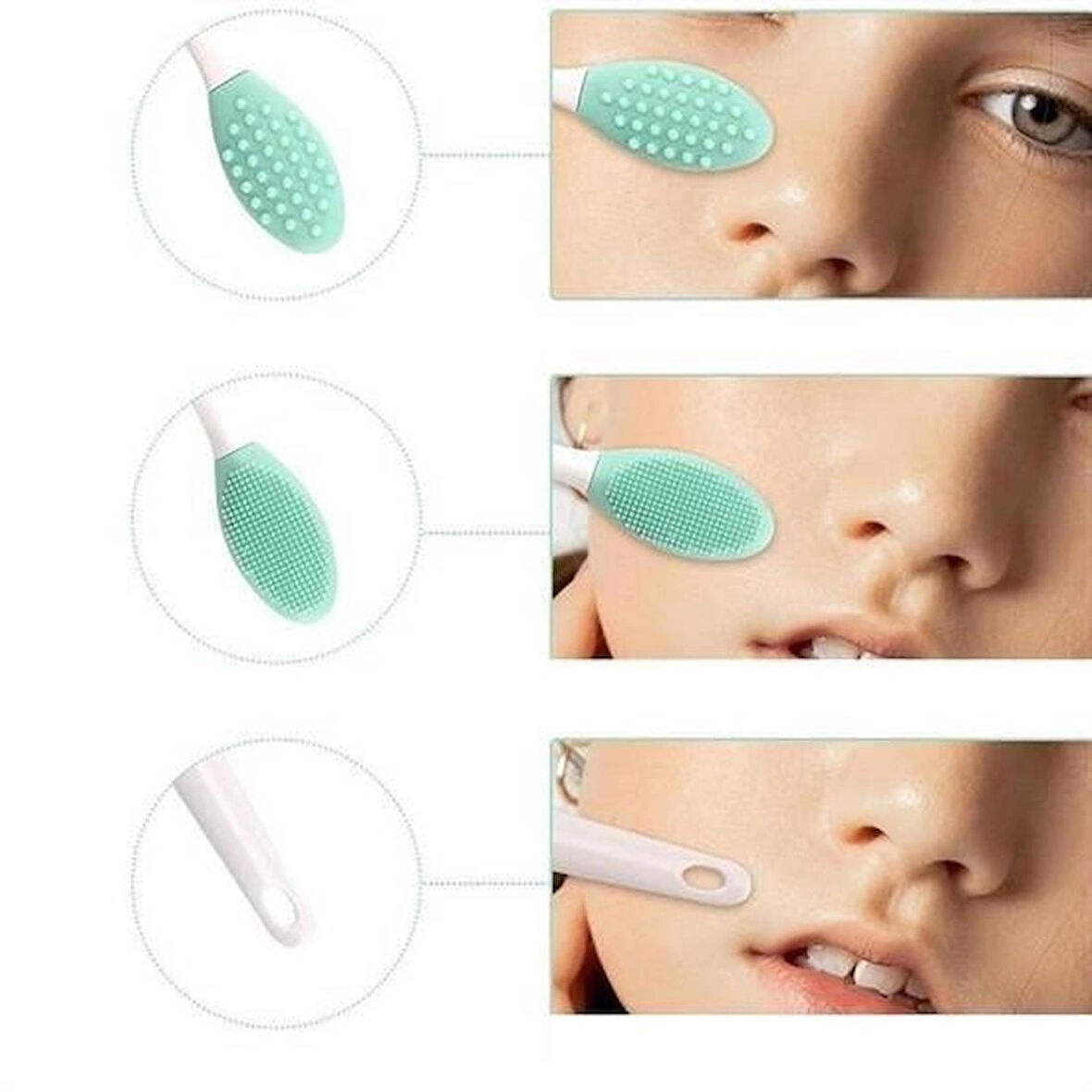 BakGelAl 2'li Dudak Fırçası Peeling Etkili Gözenek ve Siyah Nokta Temizleyici Akne Giderici