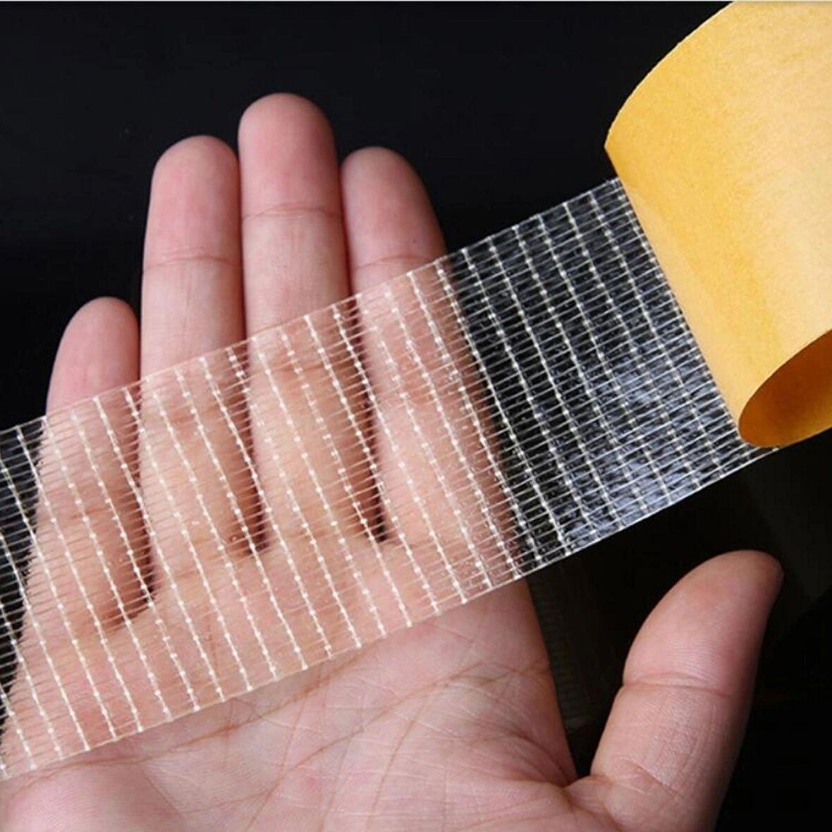 BakGelAl Fiber Örgülü Güçlendirilmiş Çift Taraflı Bant 5cm x 10 mt