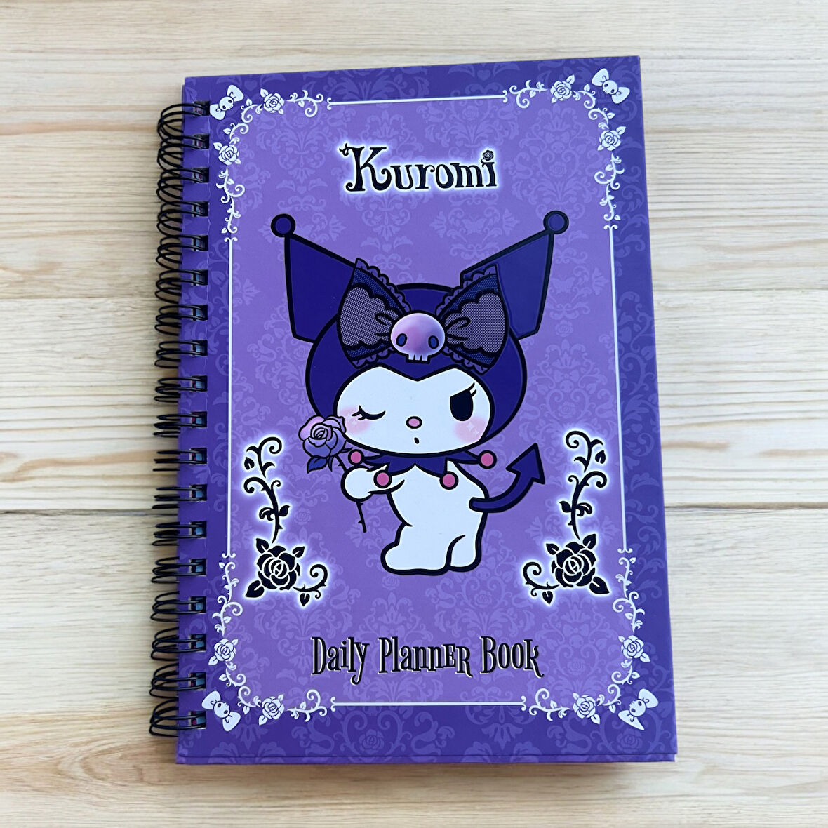 Kuromi Mor Günlük Planlayıcı Defter - Şık ve Eğlenceli Tasarım