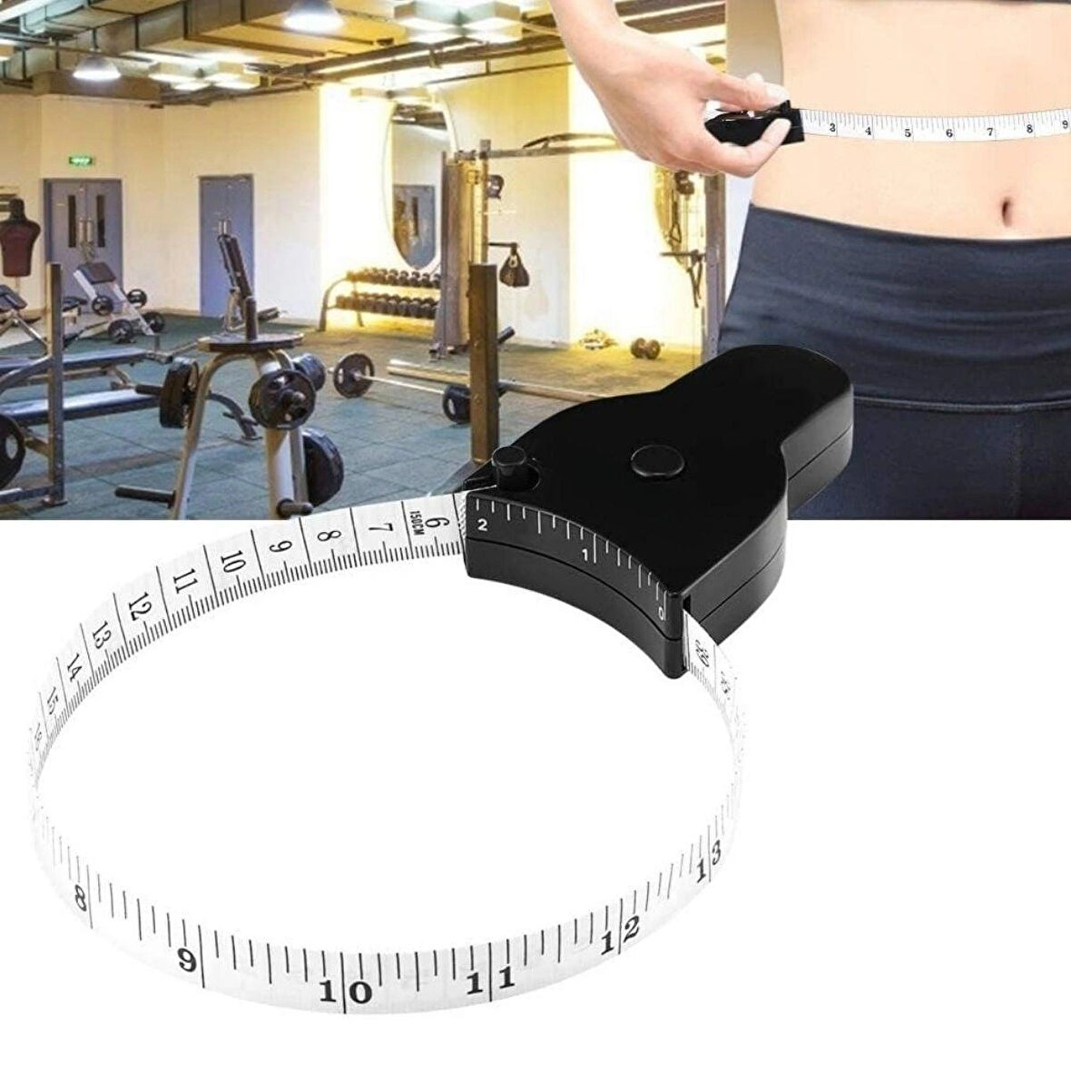 BakGelAl 152 cm Uzunluğunda Otomatik  Beden Ölçüm Mezurası