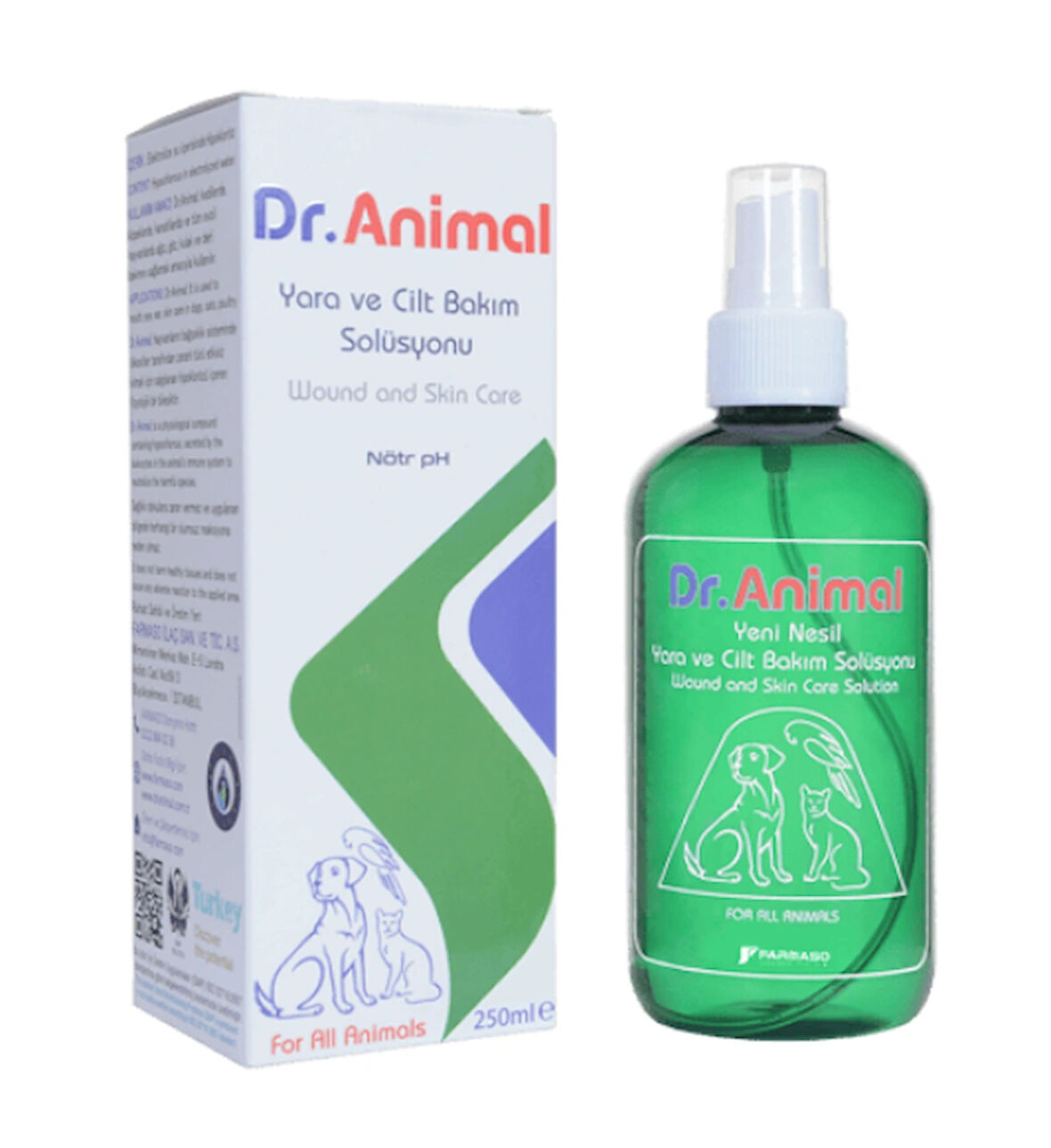 250 ML DR ANİMAL YARA VE CİLT BAKIM SOLÜSYONU