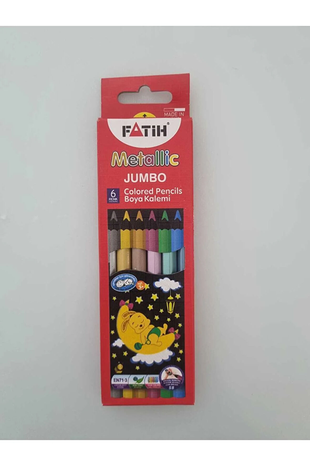 Kuru Boya Tam Boy Jumbo Metalik 6 LI (1 adet)