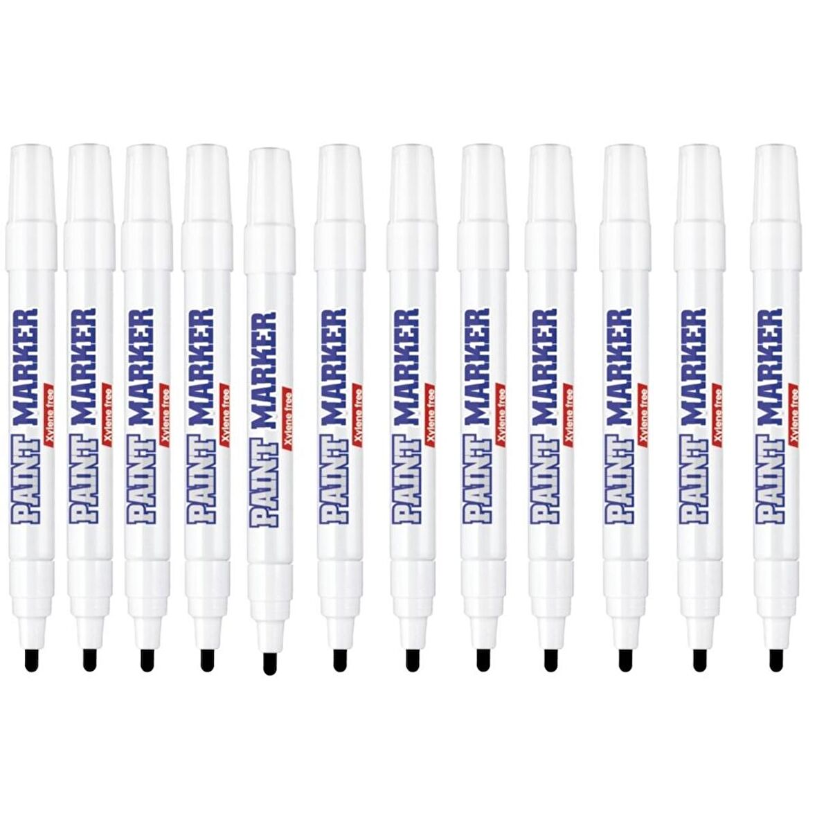 Bigpoint Paint Marker Kalem 2-4,9 mm Siyah - Black 12'li Set