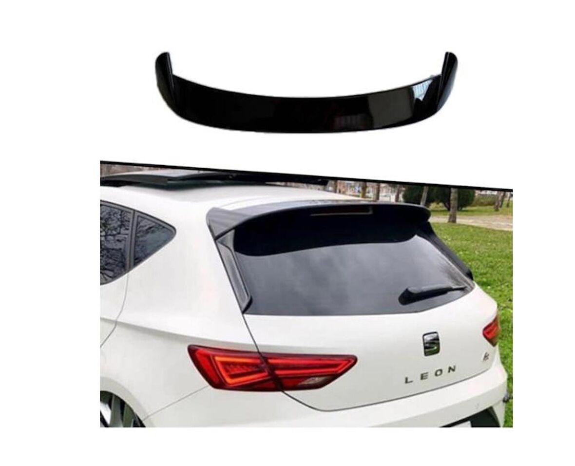 Seat Leon 2013 - 2020 Piona Black Boyalı Spoiler