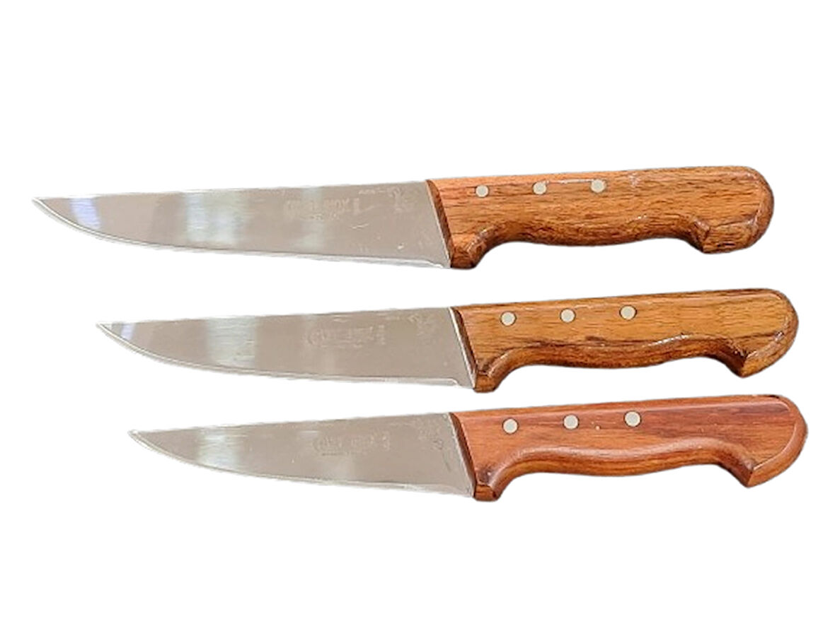 Üçlü Kasap-Mutfak Bıçak Seti 1-2-3 Numara 