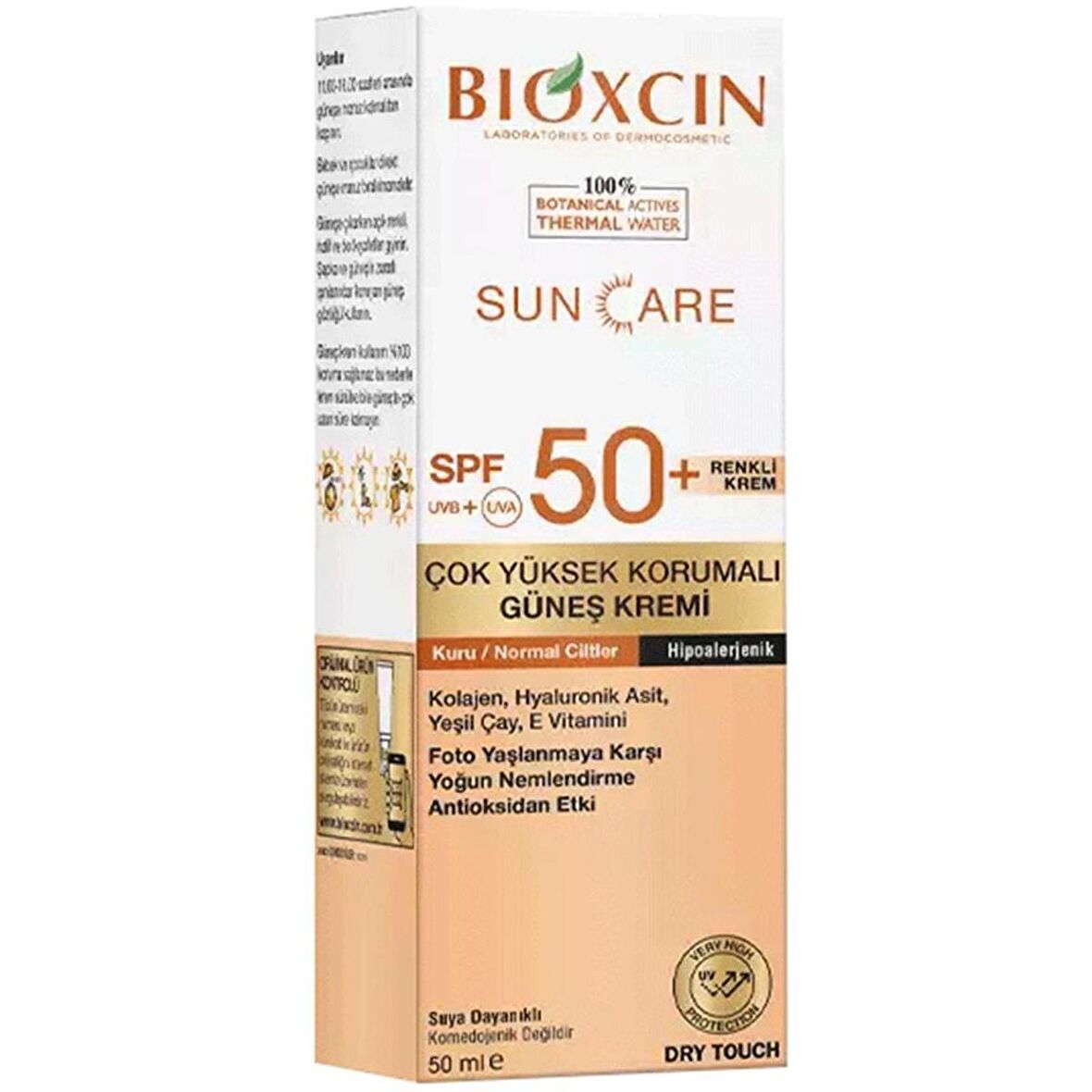 Bioxcin Sun Care Çok Yüksek Korumalı Kuru Ve Normal Ciltler İçin Renkli Güneş Kremi Spf 50+ 50 ml