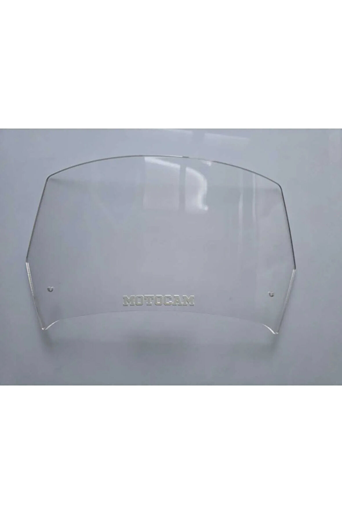 MOTOCAM Rüzgar Saptırıcı Deflektör Camı 1 Delikli 35x18cm Şeffaf Renkli   (APARATSIZDIR)
