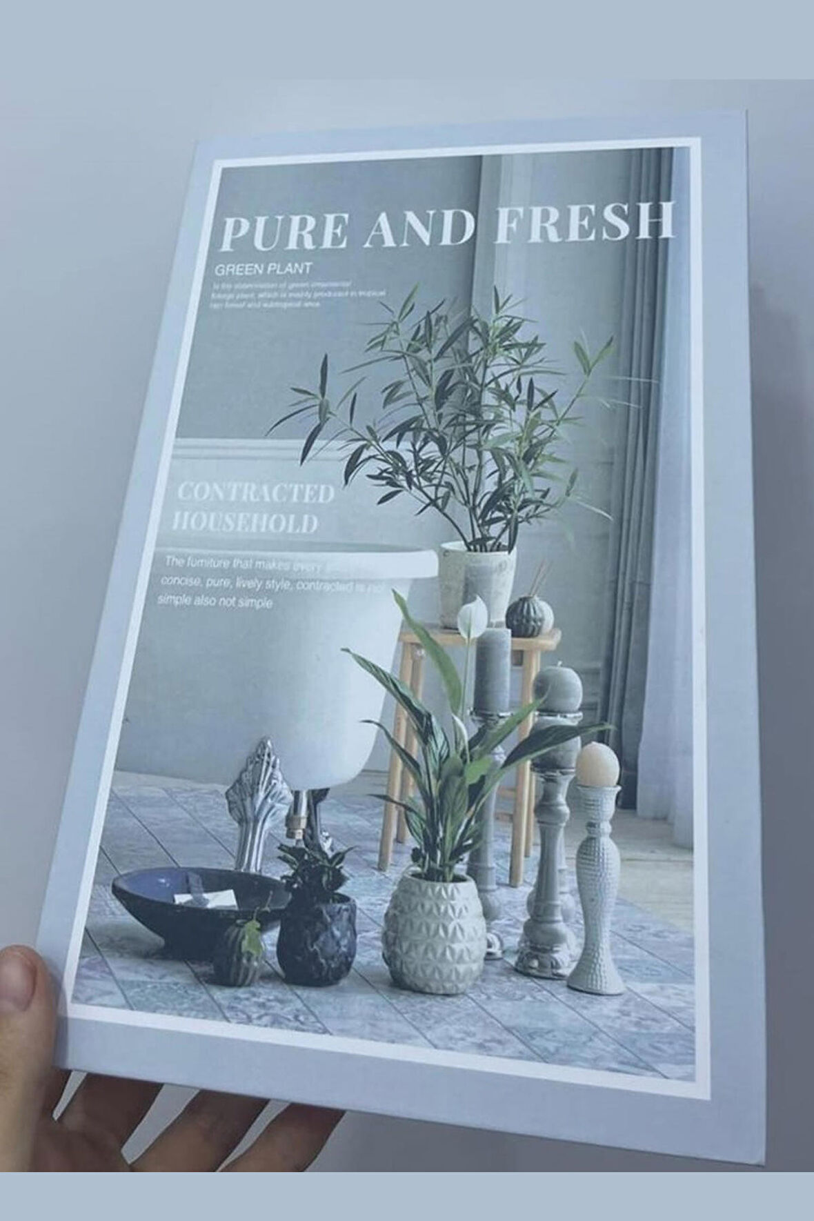 1302 PURE AND FRESH Dekoratif Kitap Kutusu