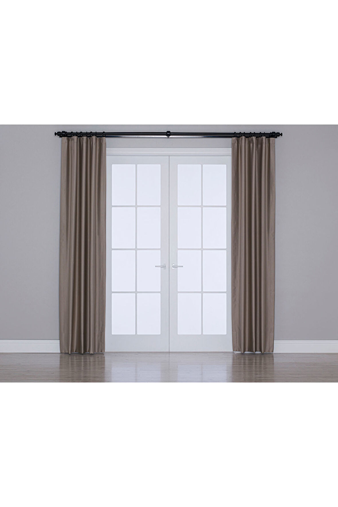 Gauze Fabric Design Blackout Koyu Nohut Rengi KARARTMA ÖZELLİKLİ FON PERDE 275 x 270